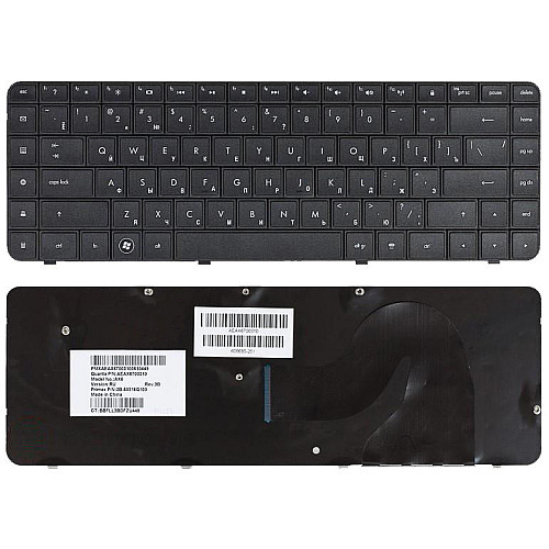 Клавіатура для ноутбука HP Compaq Presario СQ62 CQ56 G62 Чорна RU