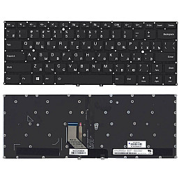 Клавиатура для ноутбука Lenovo Yoga 5 Pro 910 Black с подсветкой Light No Frame RU High Copy