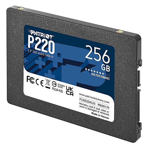 Накопитель SSD 256GB Patriot P220 2.5" SATAIII TLC (P220S256G25)