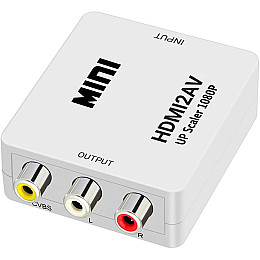 Конвертер відео з цифрового HDMI в аналоговий AV сигнал Addap HDMI2AV-01 1080P