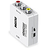 Конвертер видео с цифрового HDMI в аналоговый AV сигнал Addap HDMI2AV-01 1080P