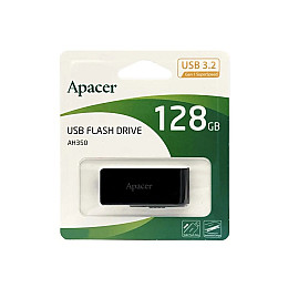 Флешка ЮСБ Apacer AH350 USB Flash Drive 3.2 128 Гб Black
