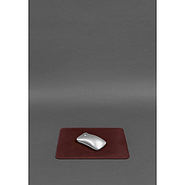 Коврик для мышки из натуральной кожи 1.0 бордовый Crazy Horse BlankNote