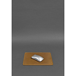 Коврик для мышки из натуральной кожи 1.0 желтый Crazy Horse BlankNote