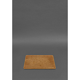 Коврик для мышки из натуральной кожи 1.0 желтый Crazy Horse BlankNote