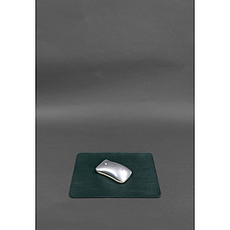 Коврик для мышки из натуральной кожи 1.0 зеленый краст BlankNote