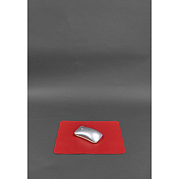 Коврик для мышки из натуральной кожи 1.0 красный краст BlankNote