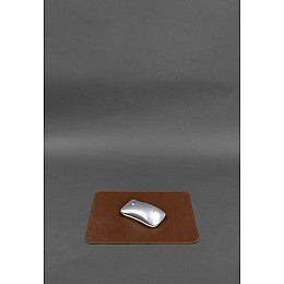 Коврик для мышки из натуральной кожи 1.0 светло-коричневый краст BlankNote