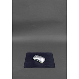Коврик для мышки из натуральной кожи 1.0 темно-синий краст BlankNote