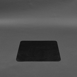 Коврик для мышки из натуральной кожи 1.0 черный краст BlankNote