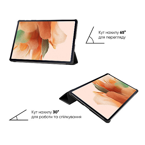 Чохол з захисною плівкою та серветкою AIRON Premium Samsung Tab S7 FE T730/T735 12.4'' 2021 Чорний