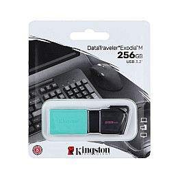 Флешка ЮСБ King DT Exodia M 256Gb USB Flash Drive 3.2 Black / Teal