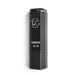 Флешка ЮСБ T&G Vega 121 USB Flash Drive 2.0 16 Гб Black