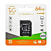 Карта памяти с адаптером T&G MicroSDXC 64gb UHS-3 Class 10 Черный
