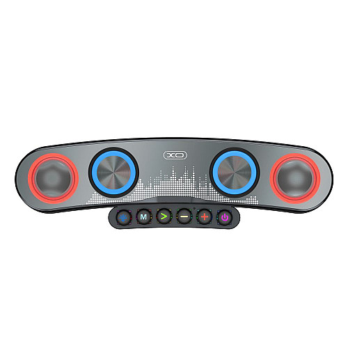 Портативна колонка блютуз XO F36 Speaker з RGB 2400 mAh Чорна