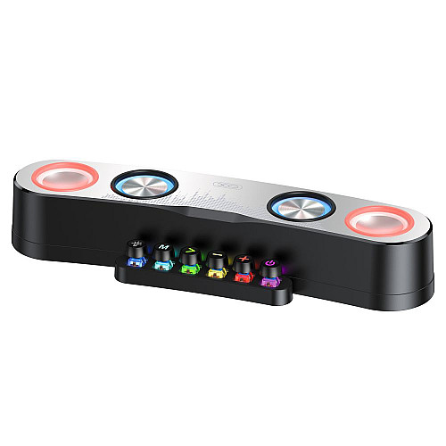 Портативна колонка блютуз XO F36 Speaker з RGB 2400 mAh Чорна