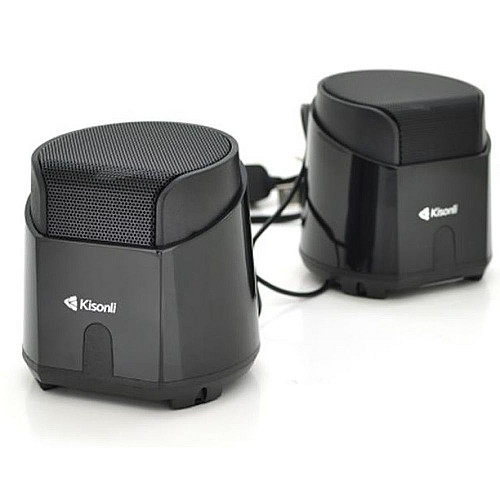 Колонки для ПК и ноутбука Kisonli K500 Multimedia speaker USB - 2.0 / AUX 3.5 mm 2x3.5W Black