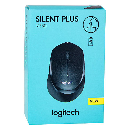Бездротова блютуз Мишка Logitech M330 чутливість 1000 DPI Чорна
