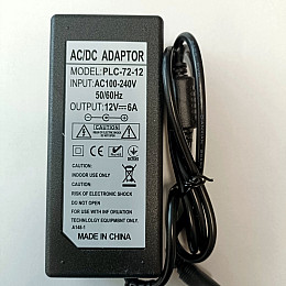 Блок живлення для камер відеоспостереження OEM PLC-72-12 12 В 6 А 72W (100221)