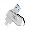 Флешка ЮСБ XO U50 Type C 128gb USB Flash Drive 3.0 Steel