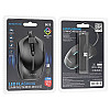 Провідна оптична USB мишка Borofone BG10 USB 1.5 м 1000DPI Чорна