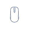 Провідна оптична USB мишка Borofone BG10 USB 1.5 м 1000DPI Чорна