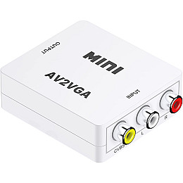 Аналоговый видео конвертер с AV на VGA разъем Addap AV2VGA-01 Full HD 1080P (0302)