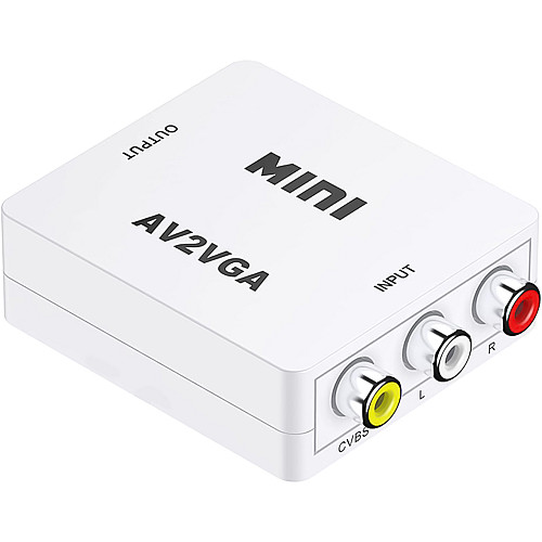 Аналоговый видео конвертер с AV на VGA разъем Addap AV2VGA-01 Full HD 1080P (0302)