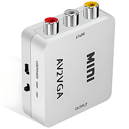 Аналоговий відео конвертер з AV на VGA роз'єм Addap AV2VGA-01 Full HD 1080P (0302)