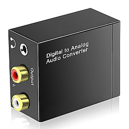 Цифро-аналоговий перетворювач аудіо Addap DAC-03 з Toslink SPDIF і Коаксіала на RCA + mini Jack (0306)