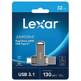 Накопитель OTG LEXAR JumpDrive D400 USB-Type-C (USB 3.1) 32GB