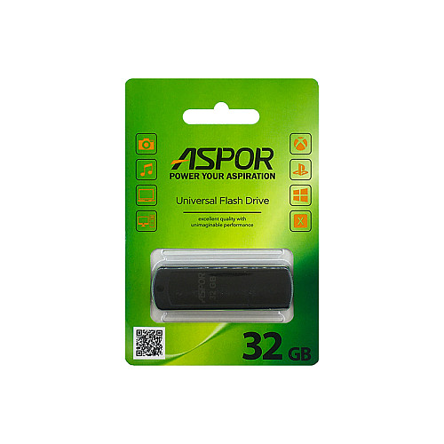 USB Flash Aspor AR011 32GB- черный