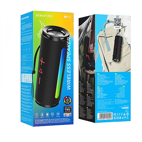 Портативна бездротова колонка Borofone BR31 Gamble sports Чорний