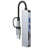 Док-станция Niye 5-в-1 с портом USB 3.0 Порты USB2.0 Устройство для чтения карт SD/TF Ultra