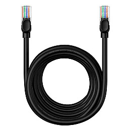 Сетевой кабель RJ45 Baseus CAT5 B00133206111-06 RJ45 круглый 8 м Black