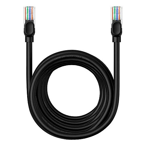 Сетевой кабель RJ45 Baseus CAT5 B00133206111-06 RJ45 круглый 8 м Black
