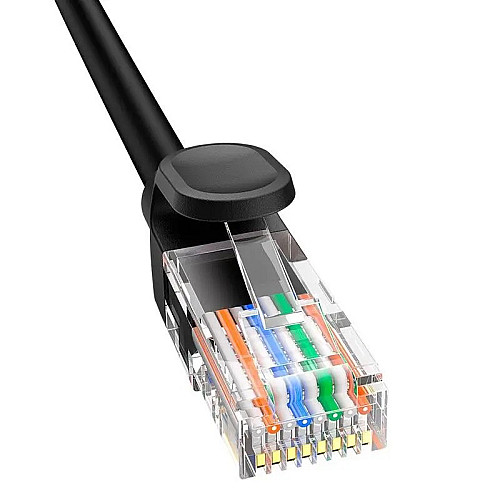 Сетевой кабель RJ45 Baseus CAT5 B00133206111-06 RJ45 круглый 8 м Black