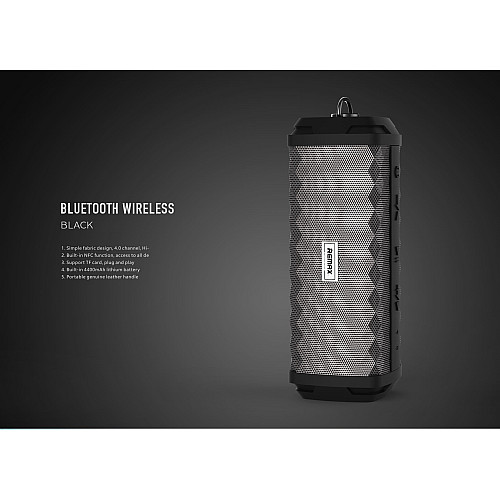 Портативная беспроводная акустика Remax RB-M12 IPX7 Bluetooth V4.2 12 Вт Black