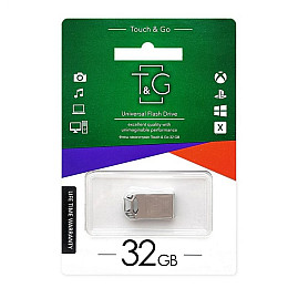 Флешка ЮСБ T&G 32gb Metal 110 USB Flash Drive 2.0 Steel