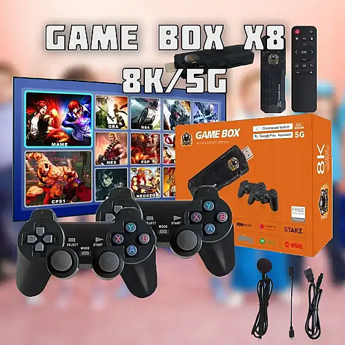 Игровая приставка + Смарт тв OPT-TOP Game Box X8 8K/5G Smart TV 64 ГБ (2103354313)