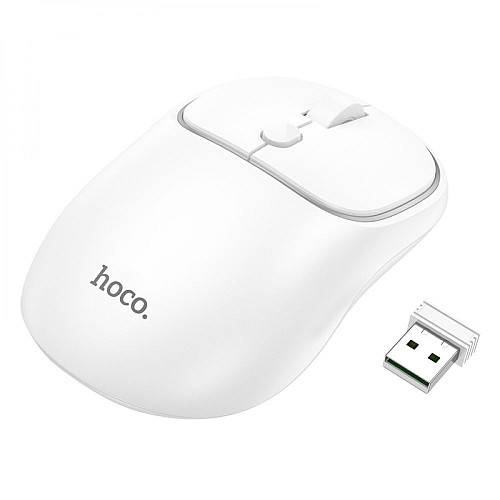 Бездротова оптична мишка Hoco GM25 Bluetooth 2.4Ghz 800-1600DPI Білий