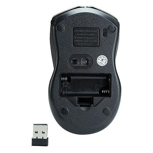 Бездротова оптична мишка Jeqang JW-213 800-1600DPI 2.4ГГц Сіра