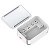 Удлинитель 2 м LDNIO Management SN5310 на 5 розеток + 3 USB + QC Білий