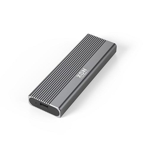 Внешний карман XON MemoryCase для M.2 NVMe (PCIe) / NGFF (SATA) USB 3.1 Type-C Серый (XSC1C13NN1MG 6242)