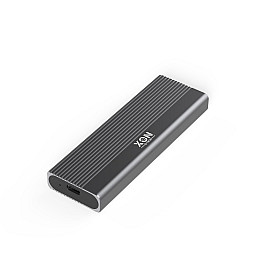 Внешний карман XON MemoryCase для M.2 NVMe (PCIe) / NGFF (SATA) USB 3.1 Type-C Серый (XSC1C13NN1MG 6242)