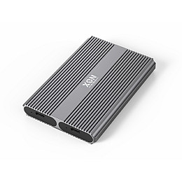 Внешний карман XON MemoryCase для двух M.2 NGFF (SATA) USB 3.1 Type-C Серый (XSC1C13NG2MG 6259)