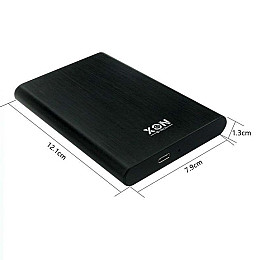 Внешний карман XON MemoryCase для 2.5" SATA HDD/SSD USB 3.1 Type-C Черный (XHC4C13S21PB 6280)