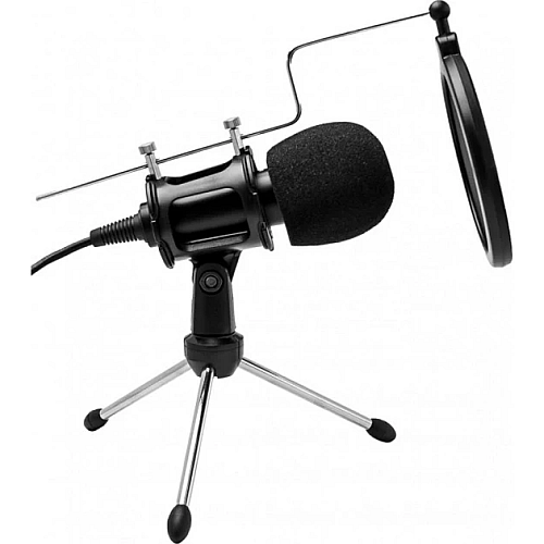 Конденсаторный микрофон студийный RIAS М800U с ветрозащитой Black (3_04683)