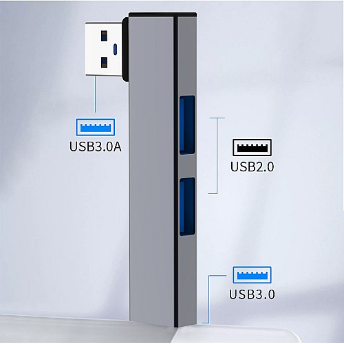 Адаптер Перехідник GT Type-C 3.1 на USB 3.0 для MacBook iMac Bodasan Black (W050725)