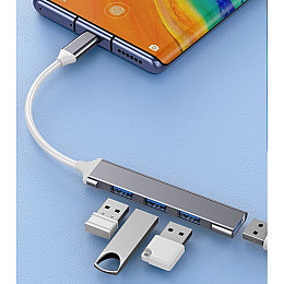 Адаптер Переходник GT Type-C 3.1 на USB 3.0 для MacBook iMac Bodasan Gray (W050722)